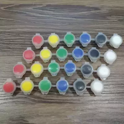 Kindergarten DIY painted yan liao pan 3 ml six cluster environmental watercolor propylene yan liao tiao children's hand-painted