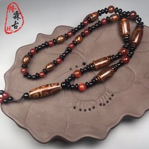 Dzi beads pendant pendant Tibetan dzi beads with nine eyes and three eyes dzi beads agate chalcedony pendant jade crystal neck ornament