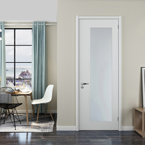 Mute environmental casement door bedroom bathroom door solid wood kitchen door paint paint