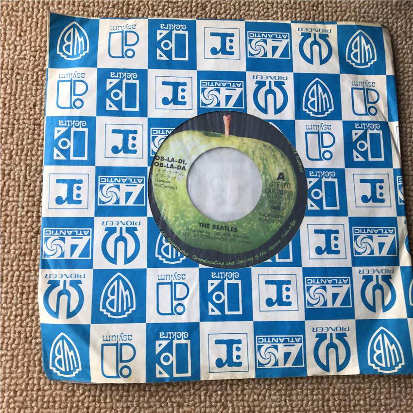 The Beatles R version LP7 inch black adhesive record F88