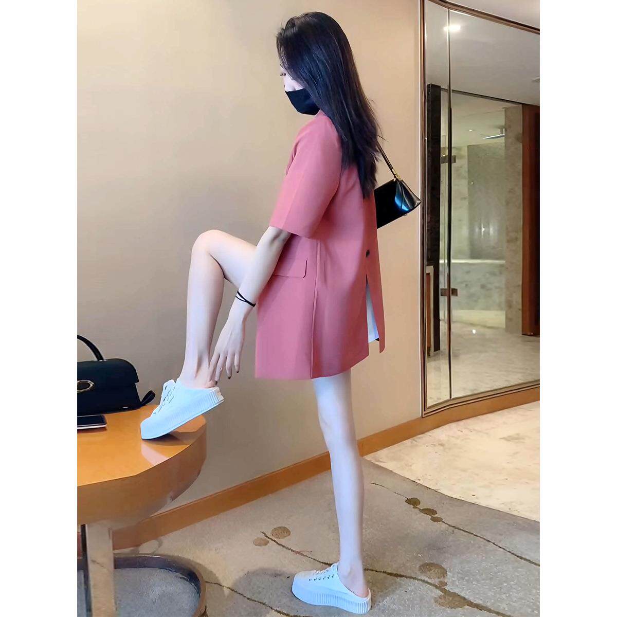 [复制_粉色短袖西装外套女上衣薄夏季新款网红炸街.jpg]