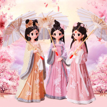 Palace Hanfu style Gege decoration resin girl ornaments doll girls girlfriends gift ancient doll Chinese style