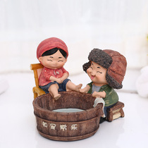 Personality trend small ashtray home living room fashion trend multifunctional cute creative send boyfriend retro anti-hot