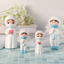 Hero souvenir cute white angel love Guardian Doll Doctor Nurse ornaments creative cute decorations