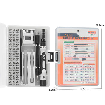 45-in-1 screwdriver set manual telecommunications screwdriver home crv watch mobile phone repair combination tool