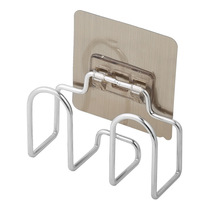Non-perforated pot cover rack multi-layer wall-mounted chopping board shelf storage products kitchen rack