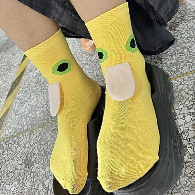 Cute and Quirky Socks in the Same Style as Milk Dragon, Mid-Calf Socks for Women, Couple Style, Versatile for Students, Trendy, Girly, Sporty Cotton Socks Cute and Quirky Socks in the Same Style as Milk Dragon, Mid-Calf Socks for Women, Couple Style, Versatile for Students, Trendy, Girly, Sporty Cotton Socks