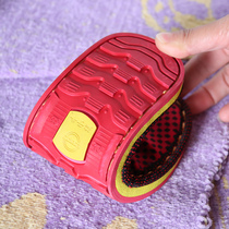Ruzi cow shoe soles for children hand-knitted crochet cotton shoes and slippers non-slip wear-resistant beef tendon warm soles