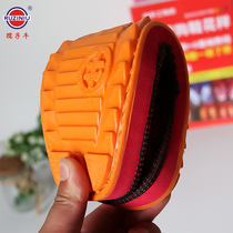 Sole Ruziniu non-slip and wear-resistant beef tendon sole hand-knitted hook wool cotton shoes slippers gold cow sponge upper