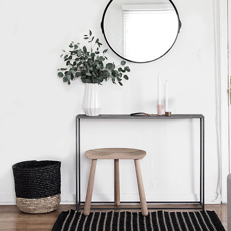 Modern minimalist porch table bar case corridor aisle against the wall narrow table table table sofa rear rack wrought iron porch table