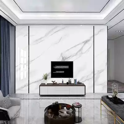 Bamboo wood fiber integrated wall panel bedroom living room TV background wall quick-fitting gusset imitation marble wall panel decoration