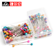 Pearl pin large shaped needle tool color clothing vertical cutting positioning needle big head fixed needle sewing tailor accessories