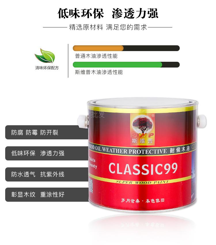 Svip wood oil solid wood transparent color wood wax oil bottom anti-corrosion wood paint waterproof wood paint varnish tung oil clear oil