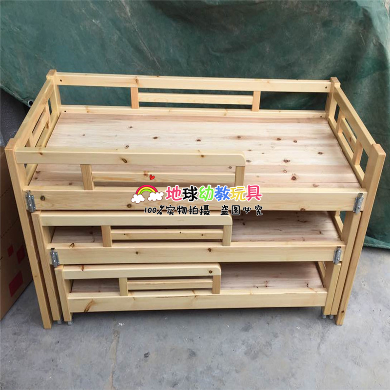 Kindergarten bed nap bed children splicing bed solid wood stacked bed baby bed hard board bed single bed foldable bed