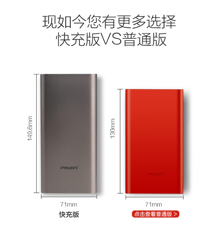 Pinsheng PD sạc nhanh kho báu 10000 mAh 18W hai chiều loại polymer siêu mỏng cung cấp năng lượng di động 12 v - Ngân hàng điện thoại di động sạc dự phòng không dây iphone