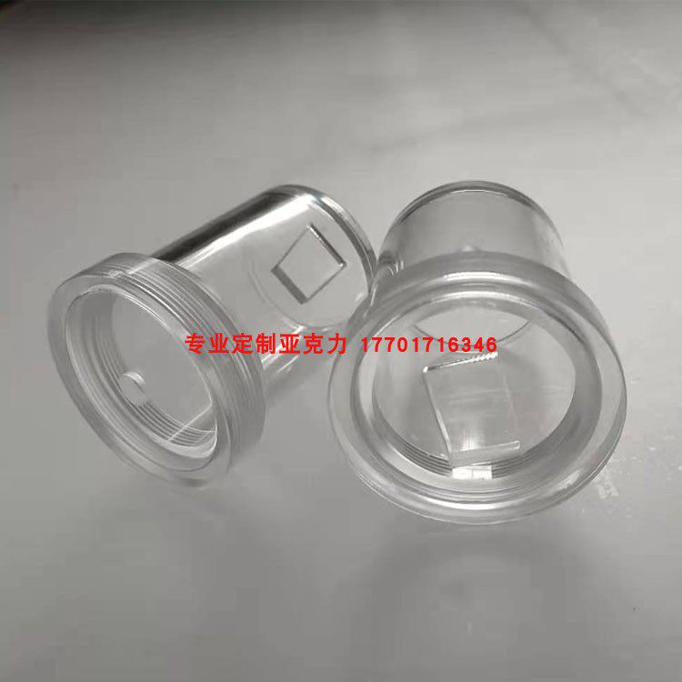 Transparent Round Tube Acrylic Tube Threaded Inner Wire Outer Wire Plexiglass Tube Threaded Metric Imperial