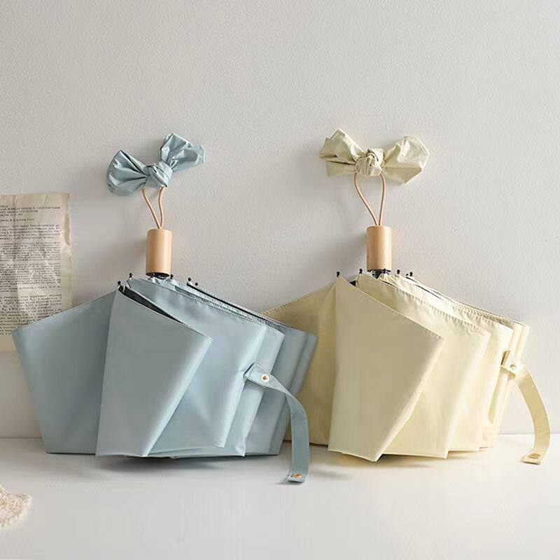 Umbrella s female rainy and sunny dual-use forest large oversized folding sunscreen sunscreen retro simple Japanese sunshade