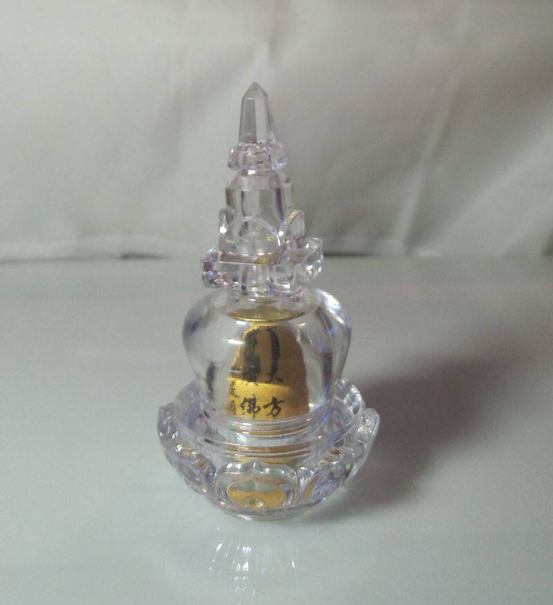 College jc generous Guangfo Hua Yan Jing Lotus Pagoda Transparent Acrylic Pagoda Stupa