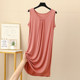 Modal Nightgown ຂອງແມ່ຍິງ Summer Sleeveless Vest Pajama Dress 2022 ໃຫມ່ວ່າງຂະຫນາດໃຫຍ່ Suspender Dress Spring ແລະ Summer