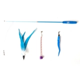 Игрушка для игрушек для игрушек дразнить кошачьи палки перья котенок