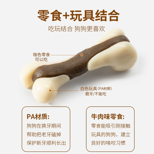 Собаки для домашних животных играют нечистый артефакт Молярная шлифовальная костяная костяная костя