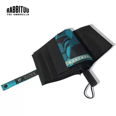 rabbituu double-layer (Goddess of Liberty)automatic umbrella Umbrella men's sunny and rainy dual-use tide folding retro Japanese