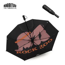 rabbituu Double-layer (zoo)umbrella Mens large automatic umbrella sunny rain dual-use folding stainless steel