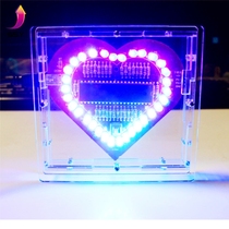 Cong brother studio electronic DIY welding production Colorful glare LED running water light kit Love light stall supply