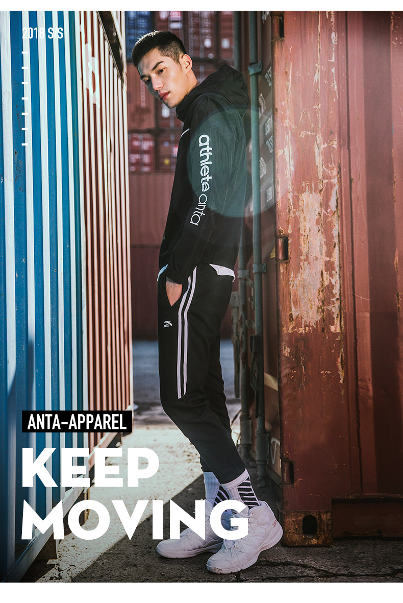 Anta jacket nam 2019 mùa thu mới trang web chính thức áo khoác chính hãng chạy thể dục quần áo thể thao nam - Áo khoác thể thao / áo khoác áo gió anta
