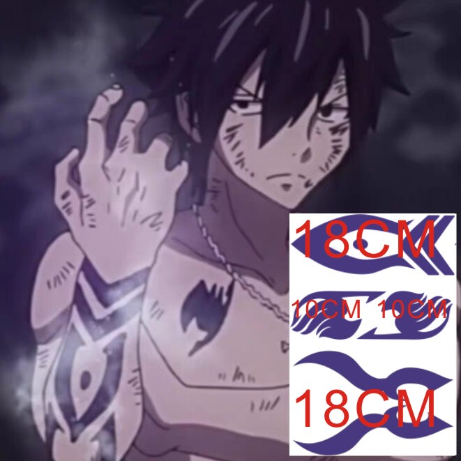 Anime Fairy's Tail Demon Killer Grevrolet Pagoda Party Logo Logo Cos Tattoo Sticker Waterproof Anime Fairy's Tail Demon Killer Grevrolet Pagoda Party Logo Logo Cos Tattoo Sticker Waterproof
