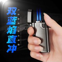 Force 139 Double straight flush inflatable windproof lighter Regular model with keyhole glossy light custom lighter