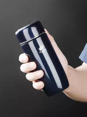Thermos 304 stainless steel men's high grade fashion ins creative chunky water cup with filter screen Tea Cup