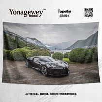Bugatti Bugatti LA VOITURE NOIRE limited super sports car decoration background cloth poster hanging cloth