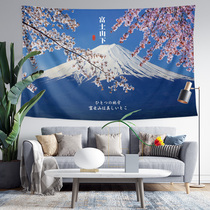 Mount Fuji volcano cherry blossom geography surrounding dormitory bedroom decoration poster background cloth tapestry hanging cloth