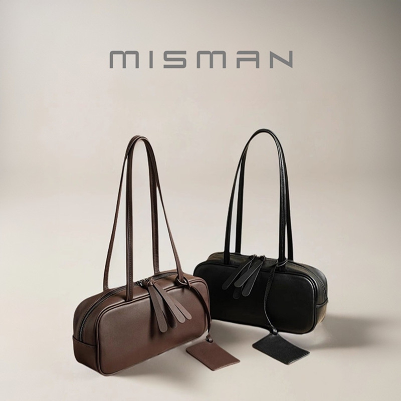 Misman's New First-Layer Cowhide Boston Bowling Bag Is a Versatile and High-End Commuter Bag That Can Be Worn under the Arm or as a Shoulder Bag