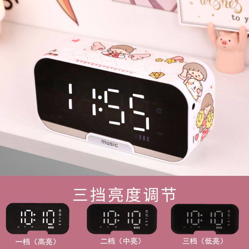 Alarm clock starter artifact student with loud super loud Japanese clock desktop ins net red super fire charging model