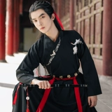 Черное спортивное ханьфу для мальчиков, коллекция 2022, китайский стиль, осеннее