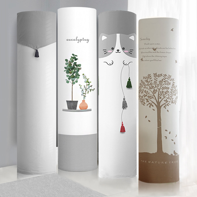 Air conditioning cover round cabinet machine Glime Haier Nordic fabric vertical column dustproof sunscreen sleeve boot is not taken