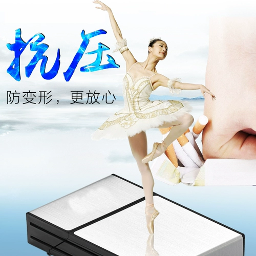 Металлический пластиковый портсигар, портативная креативная защитная сумка с гравюрой, алюминиевый сплав, делается под заказ