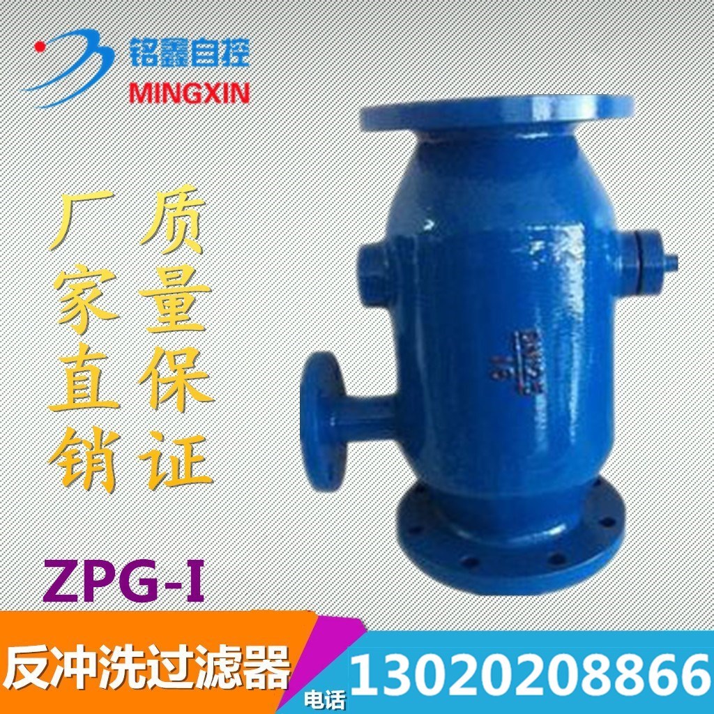 ZPG-I sewage and descaling pipeline stainless steel mesh cast steel straight-through automatic backwash filter DN40 200