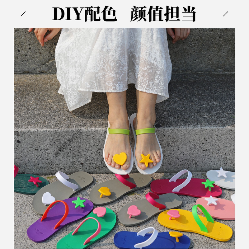 Saigon Vietnamese Natural Rubber Sandals Summer Casual Wear-Resistant Non-Slip Anti-Odor Outdoor Beach Style DIY Couple