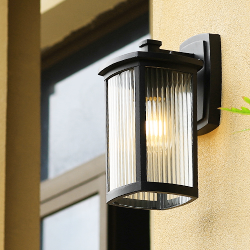 Outdoor wall light solar garden light waterproof gate light human body induction outdoor villa garden balcony exterior wall light