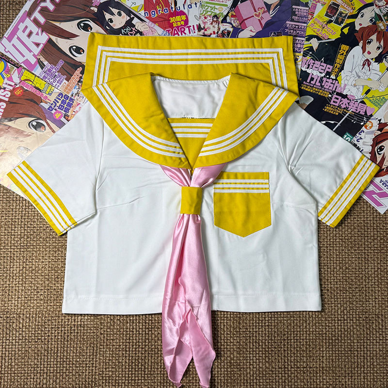 JK Uniform Skirt Original Genuine Yellow Three Edition Basic Style Japanese College Style Autumn Short Skirt Set for Women