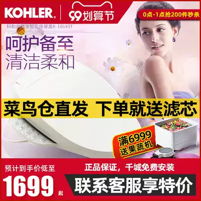 Kohler smart toilet lid officially authorized instant hot toilet lid warm air deodorizing toilet heating seat 18649T