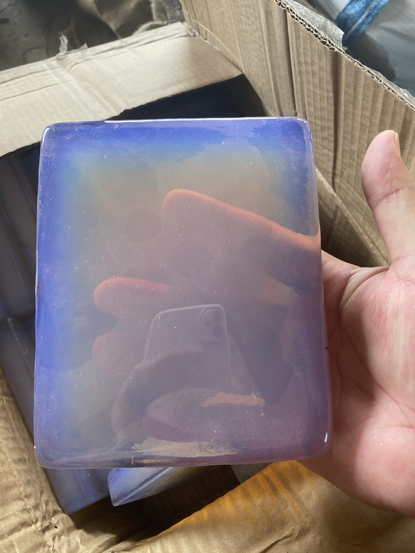 Opal Square Rough Stone Slabs, Large Square Pieces, Cut-Off Pieces, Carving, Cut Pieces, Decorative Items