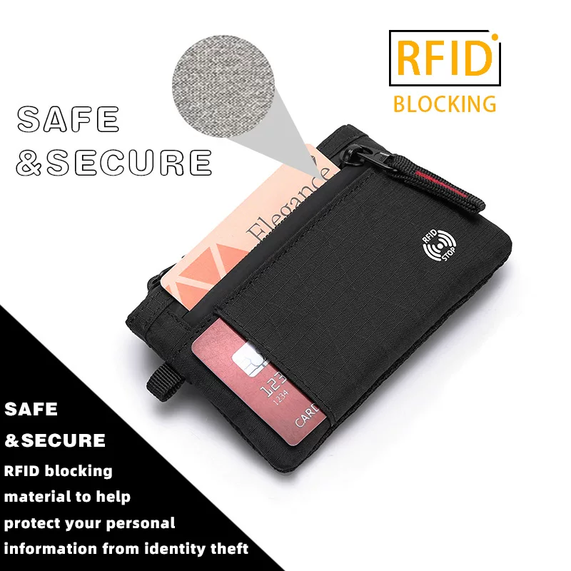Датский антиворовой монетник-кошелек RFID с защитой европейского и американского антимагнитного держателя карт для путешествий за границу и учебы за границей