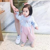 Baby Clothes Suit Autumn winter one-piece clothes Baby winter clothing Thickened Khaclothes Climbing Clothes Newborns Full Moon Out of the Clothes