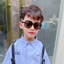 Childrens polarized sunglasses Mens and womens childrens big frame glasses Anti-UV sun visor Silicone soft frame baby sunglasses tide