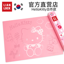 South Korea Linktau Kati Cat Children Silicone Cutting Cartoon Elementary Student Table Mat Insulation Pad Prevention Steel Mark Girl