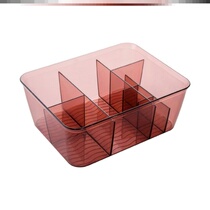 Multi-grid cosmetics storage box Creative dresser small box Bathroom desktop transparent skin care products office finishing box